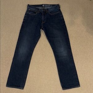 GAP Blue Straight Jeans with Subtle Fading